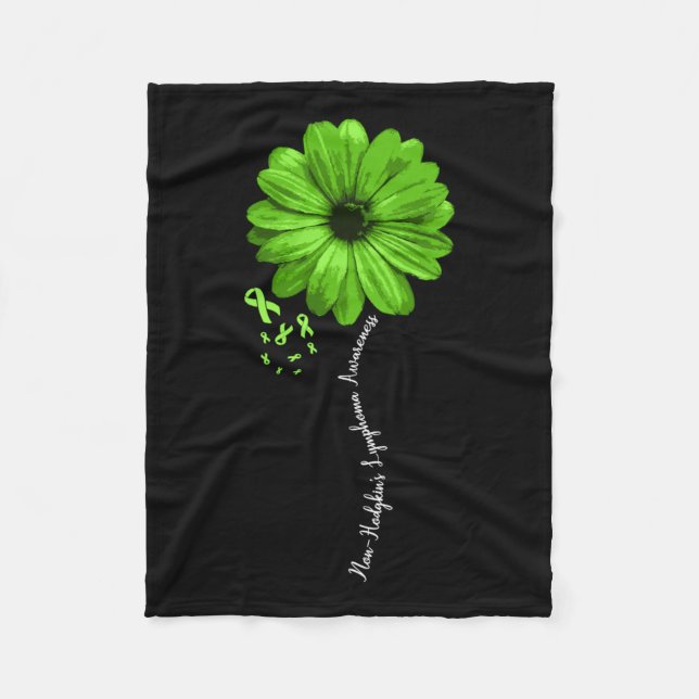 Icke-hodgkins lymphoma Awareness Warrior Söt Fleecefilt (Framsidan)