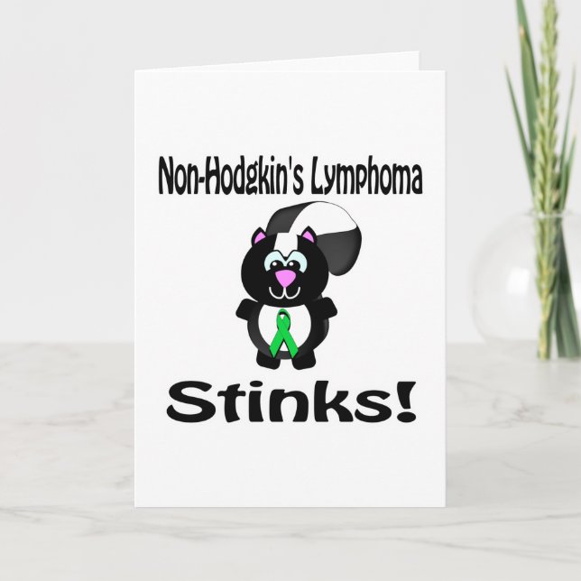Icke-hodgkins Lymphoma Stinks Skunk-medvetenhet Kort (Framsida)