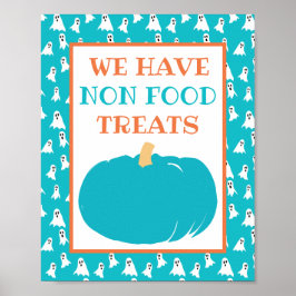 Icke-livsmedelstrattor Teal Pumpkin Halloween Alle Poster