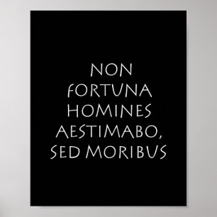 Icke lyckliga heminas aestimabo sed moribus poster