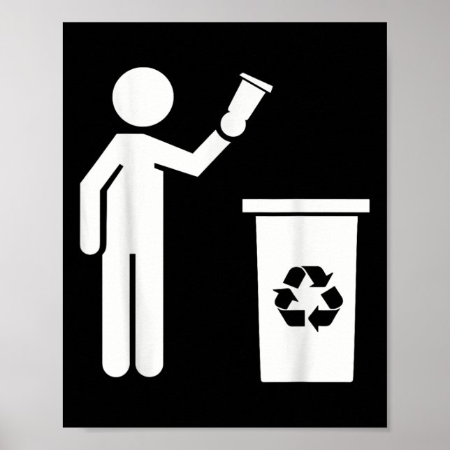 Icke nedskräpning Nej Miljö Miljöskydd Poster (Framsidan)