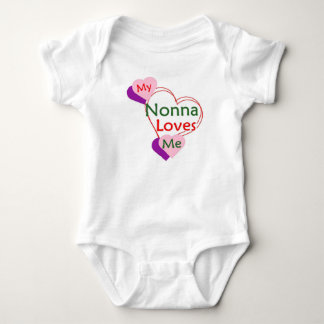 Icke Nonna älskar mig Baby Bodysuit T Shirt