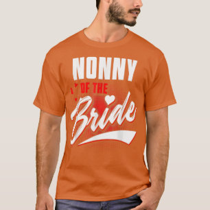 Icke-ny av brudens brölloppsfest matchande brudfes t shirt
