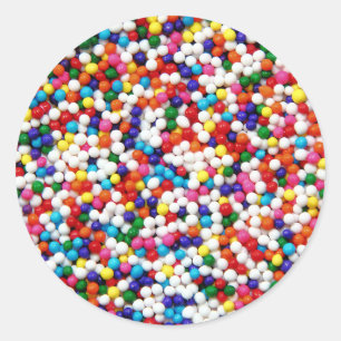 Icke-pareils Stickers Runt Klistermärke