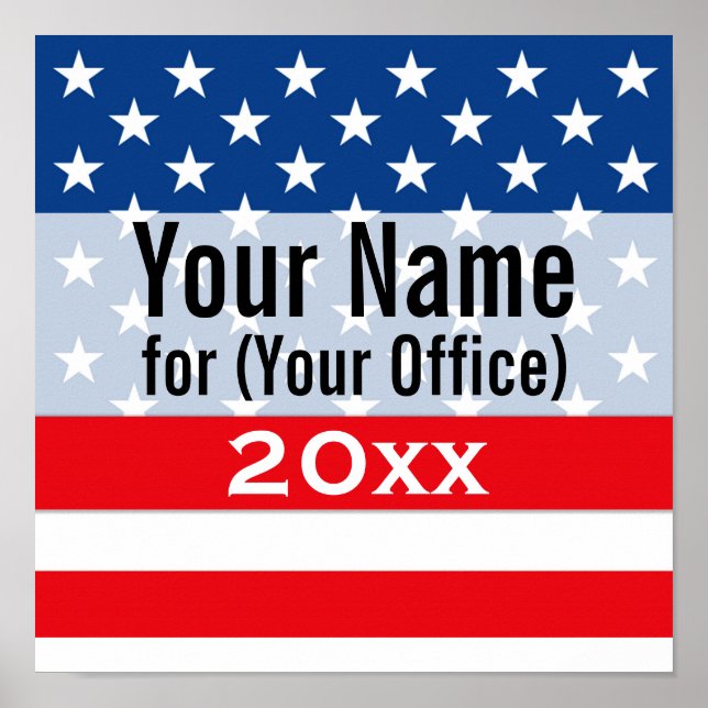 Icke-partipolitisk kandidat i Kampanj Poster (Framsidan)