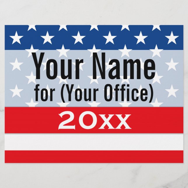 Icke-partipolitisk kandidat i Kampanj Reklamblad (Framsidan)