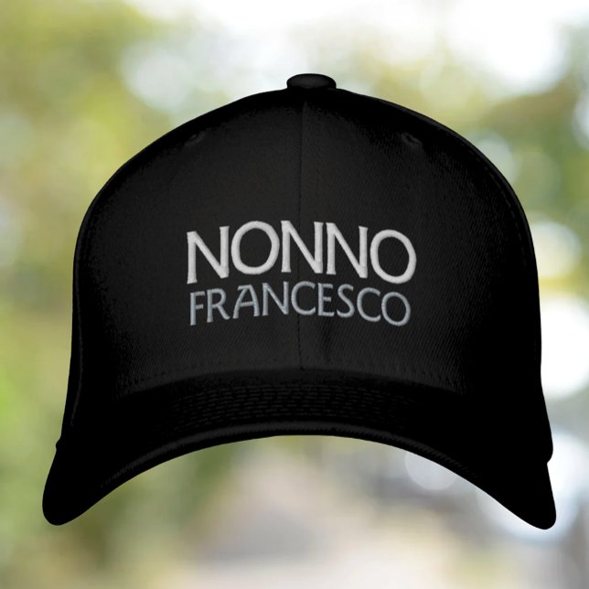 Icke- personlig med broderade kapsyler broderad keps (Nonno Personalized Embroidered Hat)