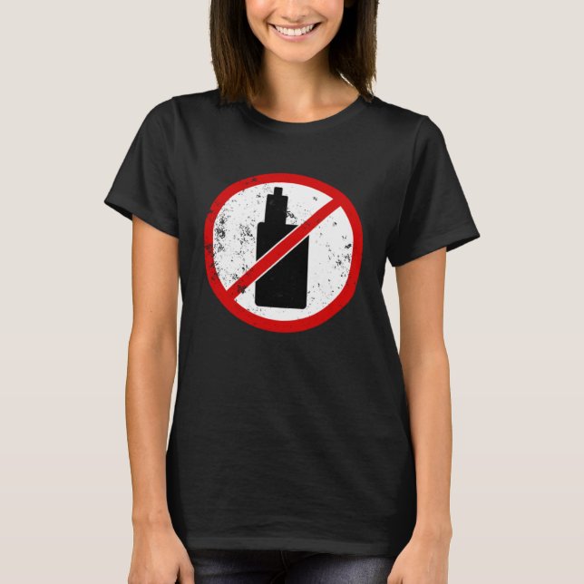 Icke-rökning skylt t shirt (Framsida)