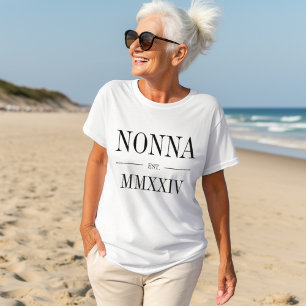Icke romerskt numeriskt år fastställt t shirt