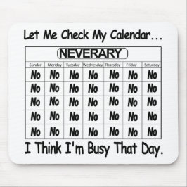 Icke-seriell kalender upptagen musmatta