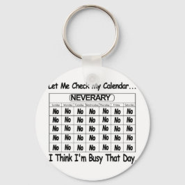 Icke-seriell kalender upptagen nyckelring