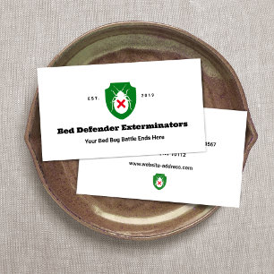 Icke-toxisk Bed Kryp Exterminator Visitkort