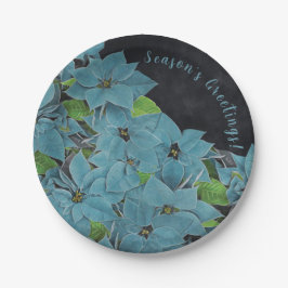 Icke-traditionell Blue Poinsettia-Helgdag