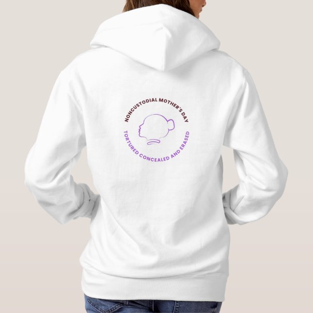 Icke-vårdande mors dag - Vit T-shirt (Baksida)