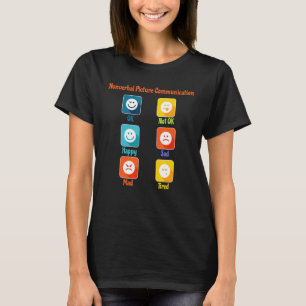 Icke verbal Bild Communication Autism Aba Slp Spe T Shirt