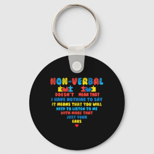 Icke verbyl Heart Puzzle Lyssna Autism Awareness K Nyckelring