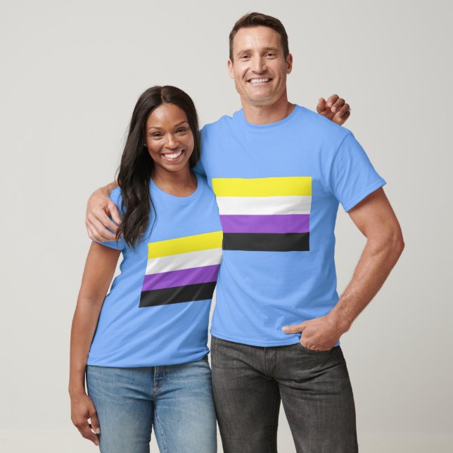 IckeBinärt Flagga T Shirt (Unisex)