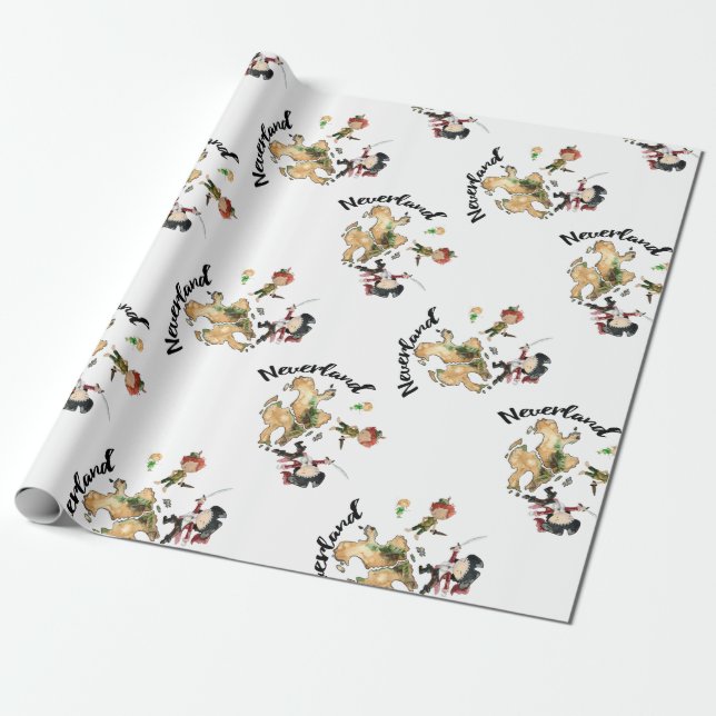 Ickland Äventyr Peter Wendy Borttappad Boys Presentpapper (Utrullad)