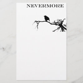 Ickmore Raven Dikt Edgar Allan Poe Quote Brevpapper