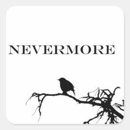 Ickmore Raven Dikt Edgar Allan Poe Quote Fyrkantigt Klistermärke