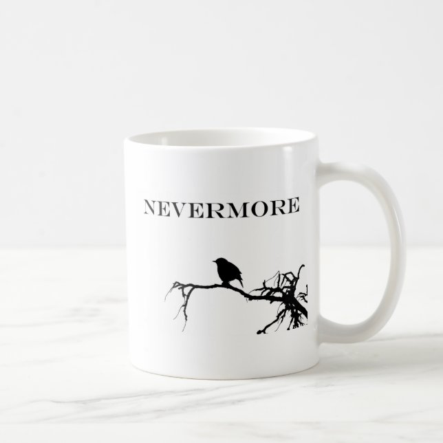Ickmore Raven Dikt Edgar Allan Poe Quote Kaffemugg (Höger)