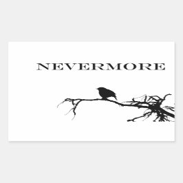 Ickmore Raven Dikt Edgar Allan Poe Quote Rektangulärt Klistermärke