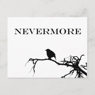 Ickmore Raven Dikt Edgar Allan Poe Quote Vykort