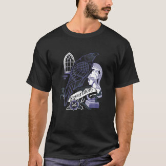 Ickmore Raven Gothic Poetry Bok Älskare Poe T Shi T Shirt