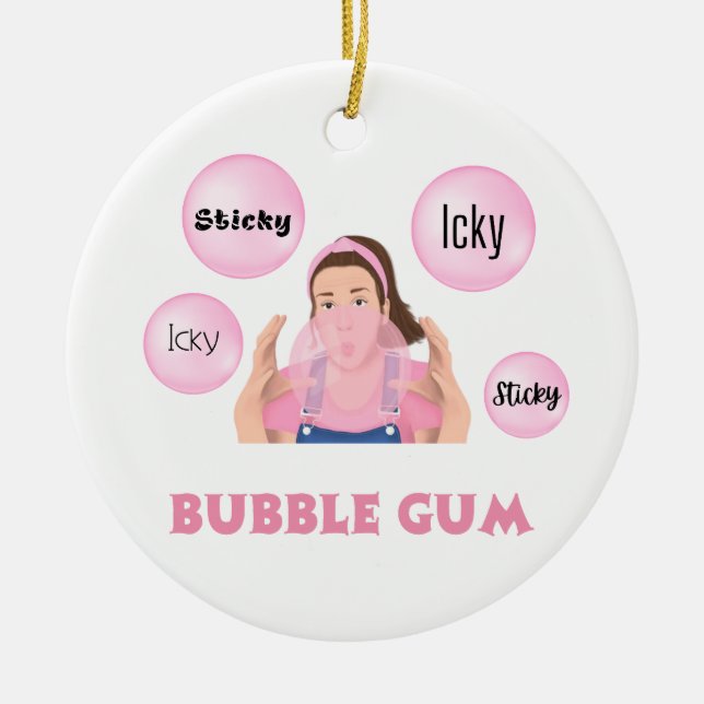 Icky Stick, Icky Stick Bubblegum Ms RachOrnament Julgransprydnad Keramik (Framsidan)