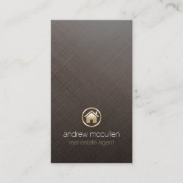 Icon Brushed Metall i Guld i Gods i Agent Visitkort