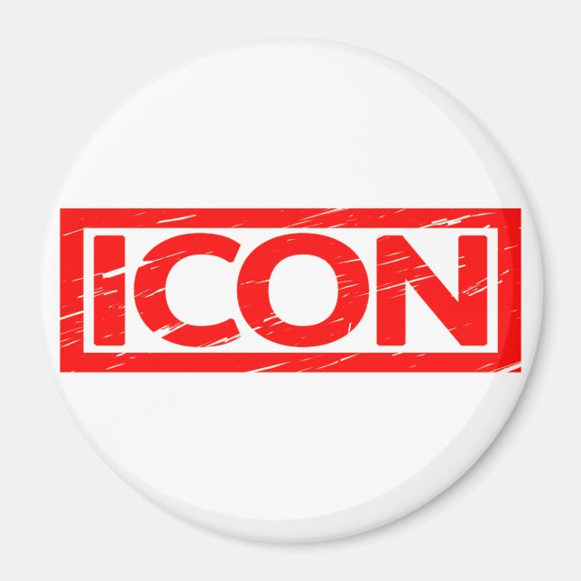 Icon Frimärke Magnet (Framsidan)