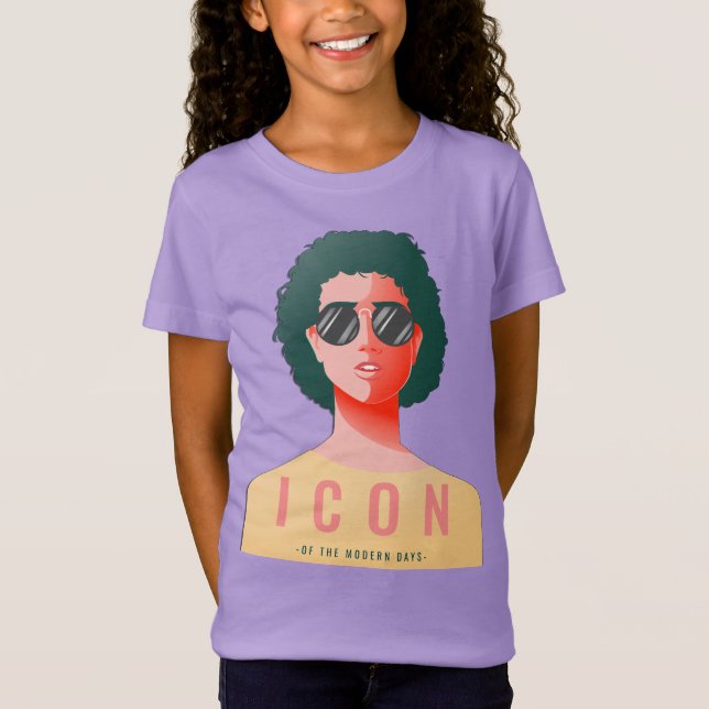 Icon Girls' Bra Jersey T-Shirt (Framsida)