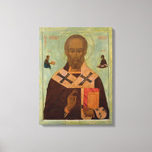 Icon of St. Nicholas Canvastryck