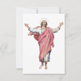 Icon of the Risen Lord Holy Card Tack Kort