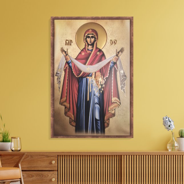 Icon of the Virgin Mary Canvastryck (Insitu (Vardagsrum))