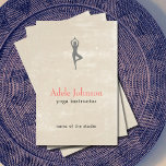 Icon YogaInstructor för enkel Elegant Beige-skript Flygblad<br><div class="desc">Mall för flygblad för anpassade av elegant med coola Bige repches-bakgrund. Du kan anpassa med texten.</div>