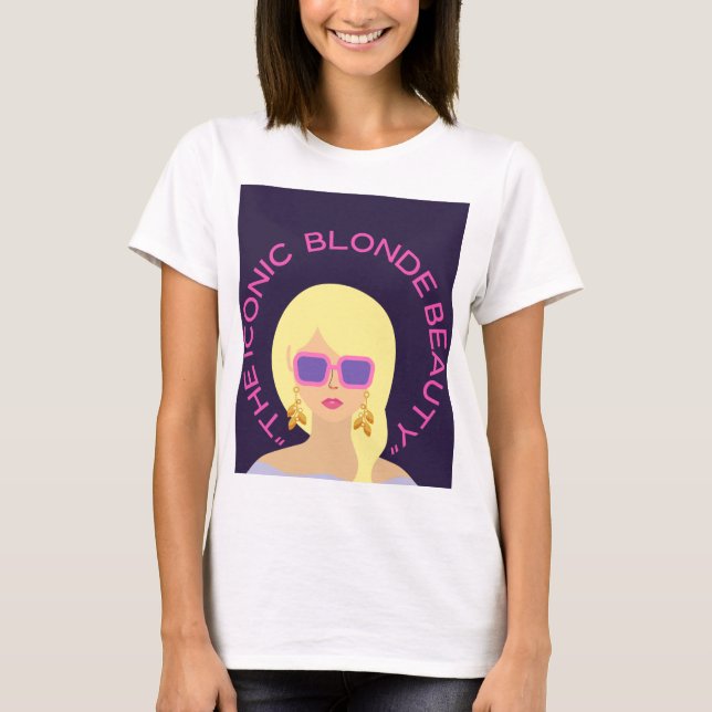 ICONEC BLONDE BEAUTY T SHIRT (Framsida)