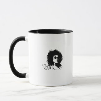 ICONIC Afro Woman Retro Porträtt - Bold Black Girl Mugg