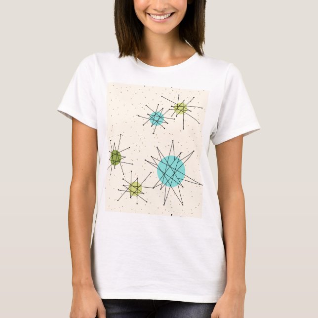 Iconic atom- Starbursts T-tröja Tee Shirt (Framsida)