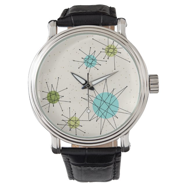 Iconic Atomic Starbursts Leather Watch Armbandsur (Framsida)