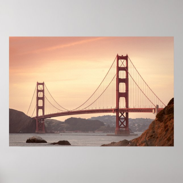 Iconic Bridge Golden Grind San Francisco Kaliforni Poster (Framsidan)