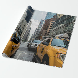 Iconic Cabs för New York City gulttaxi Presentpapper