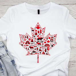 Iconic Canadian Maple Löv T Shirt