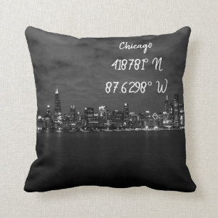 Iconic Chicago Skyline Coordinates Kudde