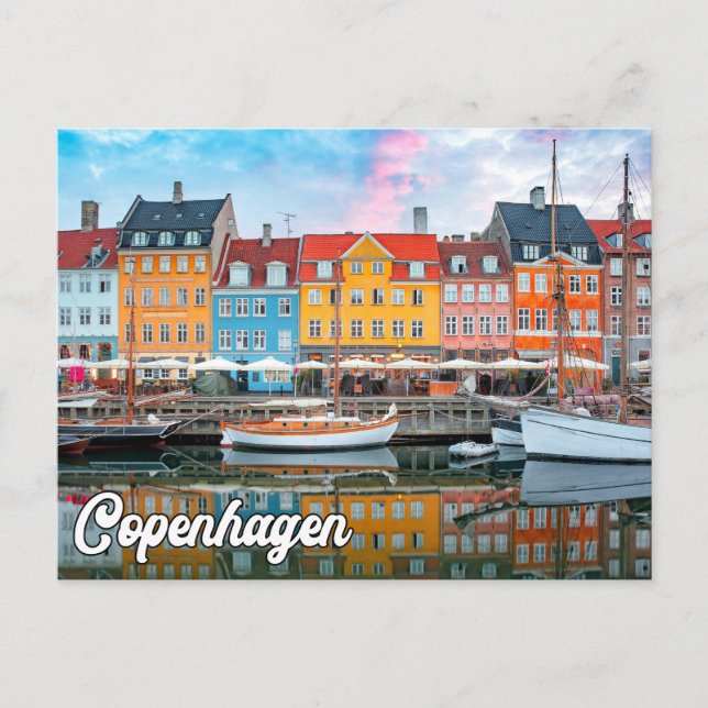 Iconic City of Köpenhamn, Danmark Vykort (Framsida)