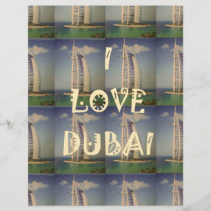 Iconic Dubai: "I Kärlek Dubai" Vector Graphic desi Brevhuvud