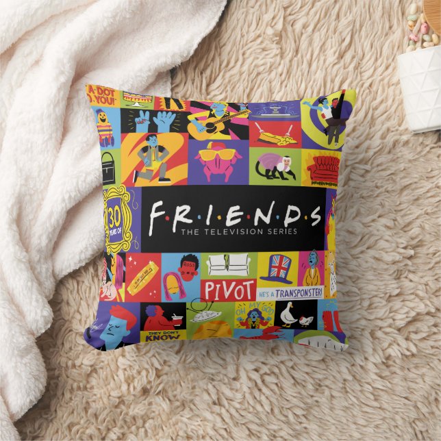 Iconic FRIENDS™ Mönster Kudde (Filt)