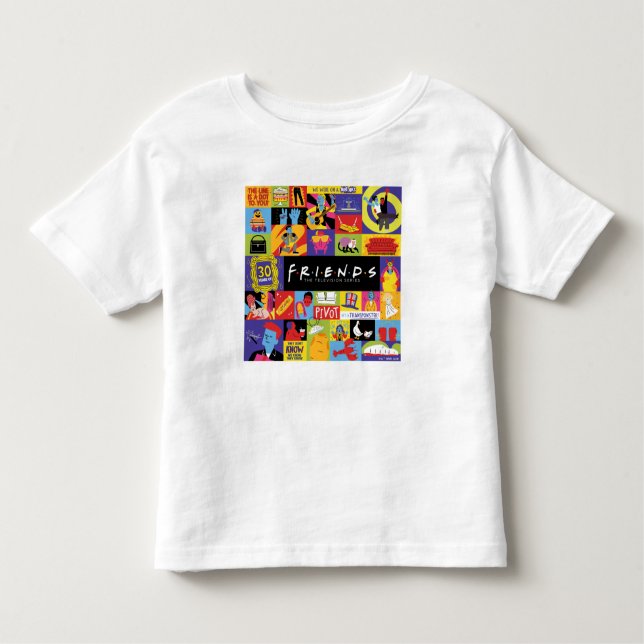 Iconic FRIENDS™ Mönster T Shirt (Framsida)