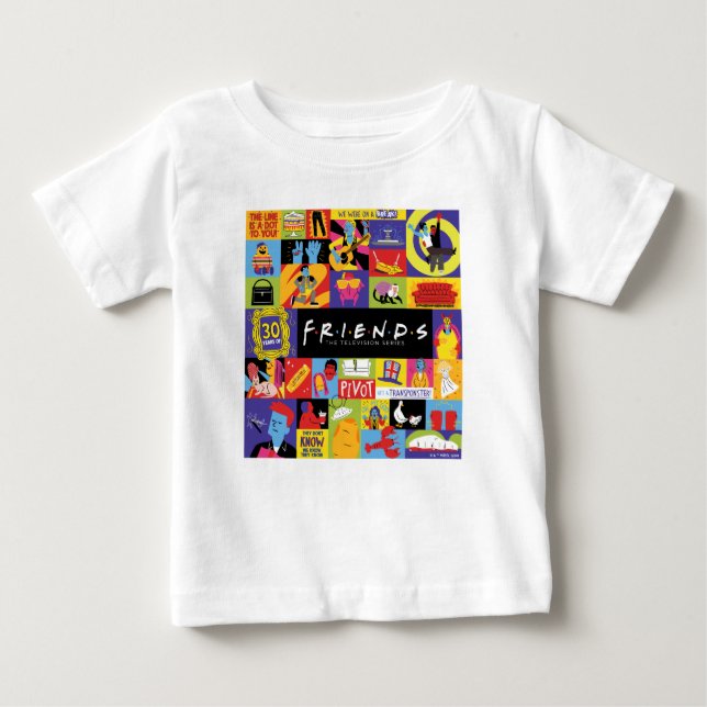 Iconic FRIENDS™ Mönster T Shirt (Framsida)