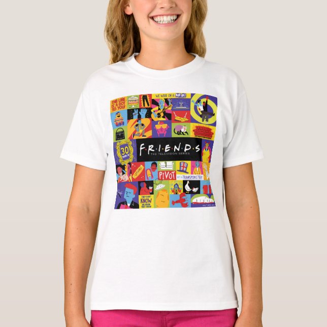 Iconic FRIENDS™ Mönster T Shirt (Framsida)